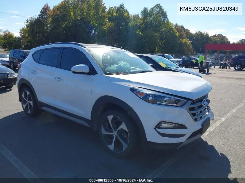 2018 Hyundai Tucson Value VIN: KM8J3CA25JU820349 Lot: 40612506