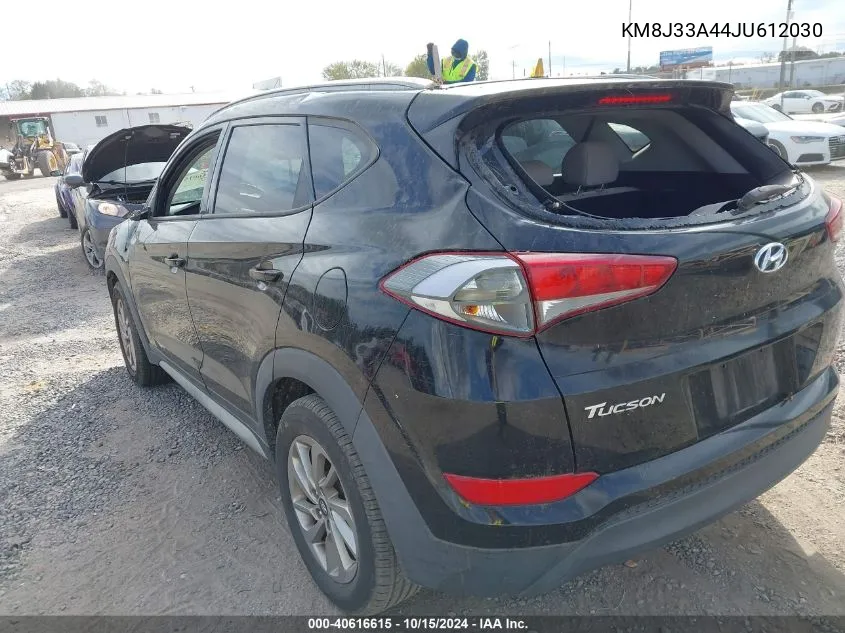 2018 Hyundai Tucson Sel VIN: KM8J33A44JU612030 Lot: 40616615