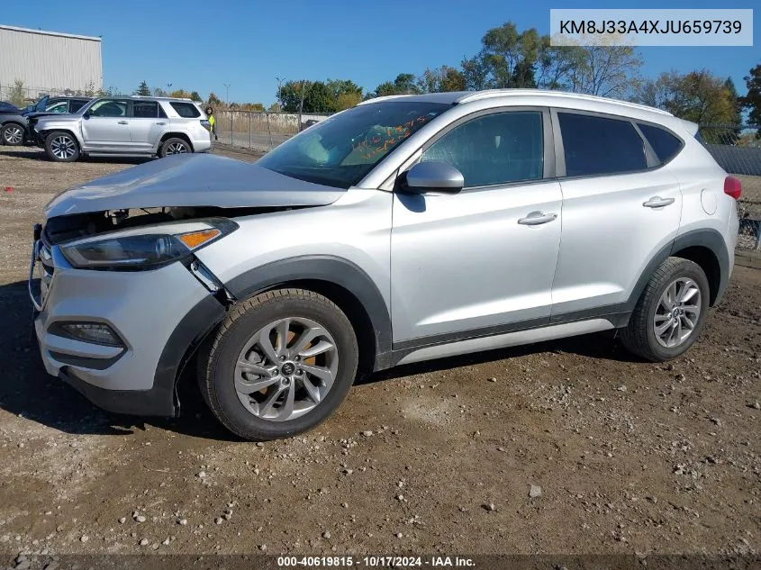 2018 Hyundai Tucson Sel VIN: KM8J33A4XJU659739 Lot: 40619815