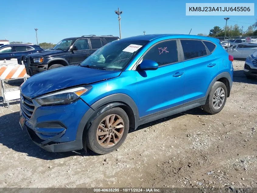 2018 Hyundai Tucson Se VIN: KM8J23A41JU645506 Lot: 40635295