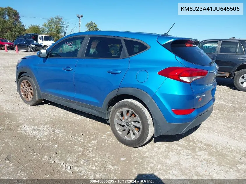 2018 Hyundai Tucson Se VIN: KM8J23A41JU645506 Lot: 40635295