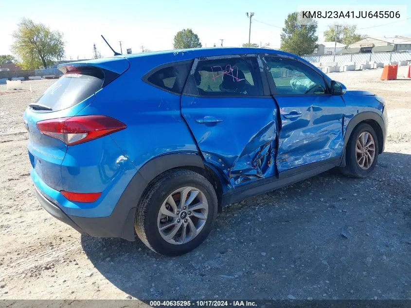 2018 Hyundai Tucson Se VIN: KM8J23A41JU645506 Lot: 40635295