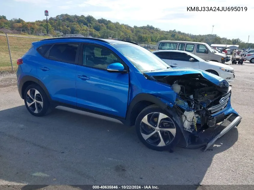 2018 Hyundai Tucson Value VIN: KM8J33A24JU695019 Lot: 40635846