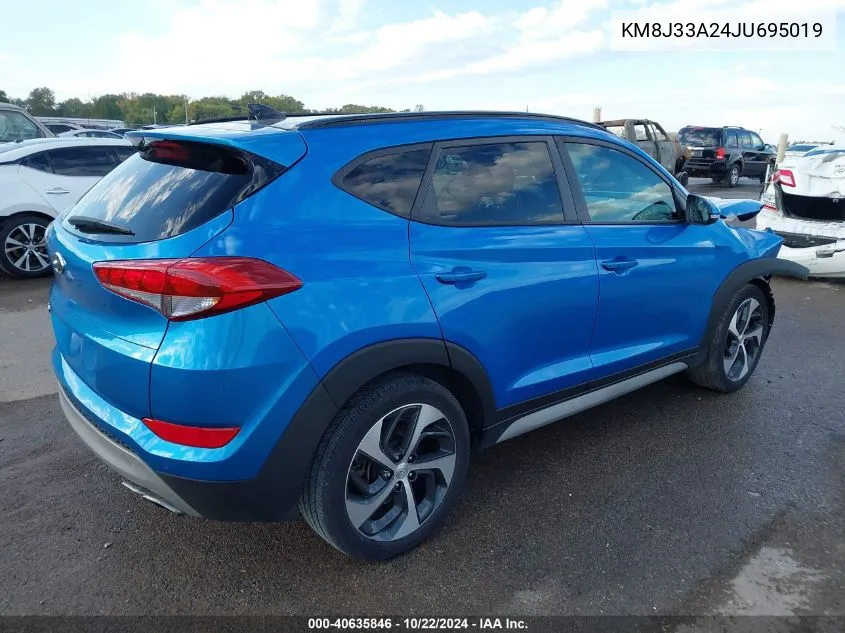 2018 Hyundai Tucson Value VIN: KM8J33A24JU695019 Lot: 40635846