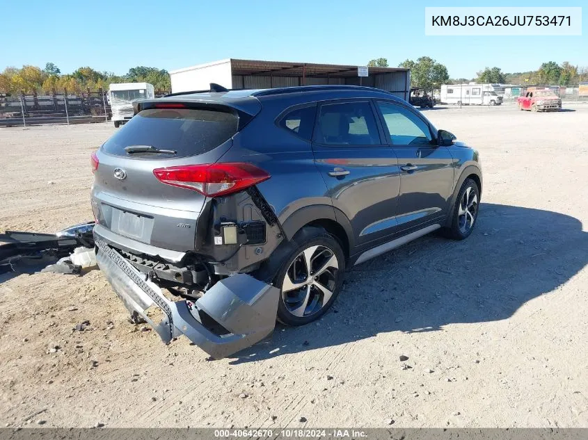 KM8J3CA26JU753471 2018 Hyundai Tucson Value