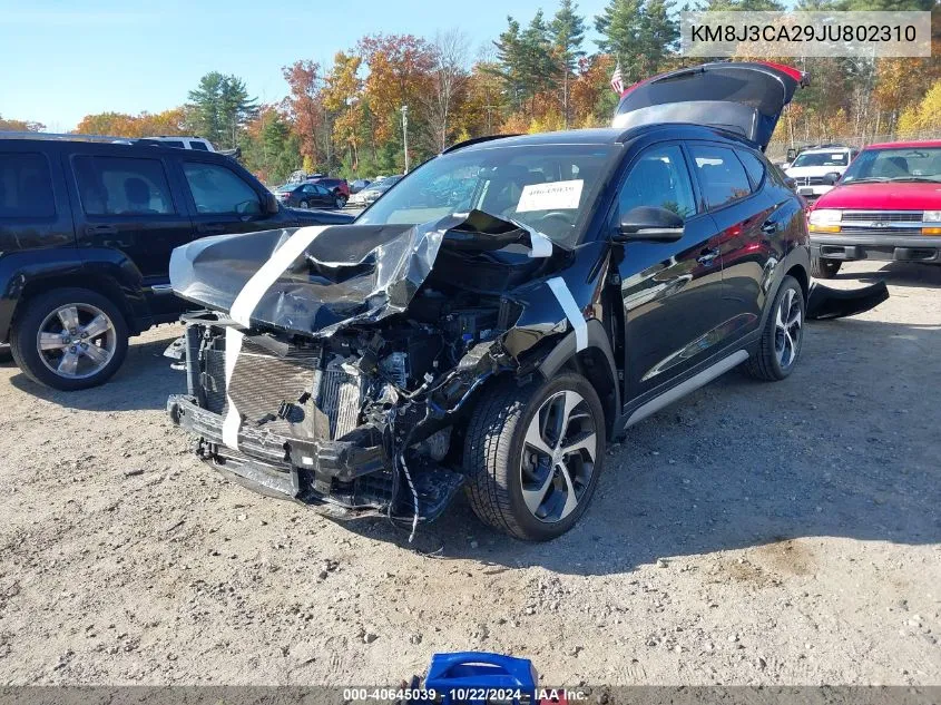 2018 Hyundai Tucson Value VIN: KM8J3CA29JU802310 Lot: 40645039