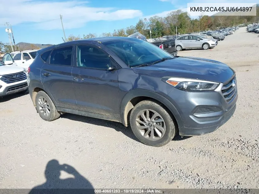 2018 Hyundai Tucson Se VIN: KM8J2CA45JU664897 Lot: 40651283