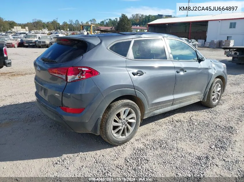 2018 Hyundai Tucson Se VIN: KM8J2CA45JU664897 Lot: 40651283