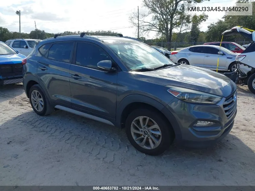 2018 Hyundai Tucson Limited/Sport And Eco/Se VIN: KM8J33A45JU640290 Lot: 40653782