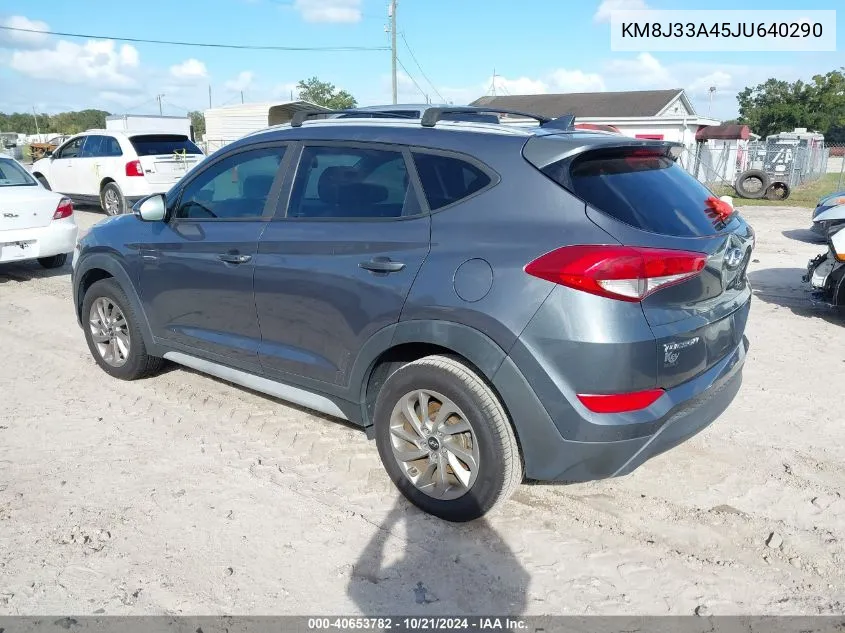 2018 Hyundai Tucson Limited/Sport And Eco/Se VIN: KM8J33A45JU640290 Lot: 40653782