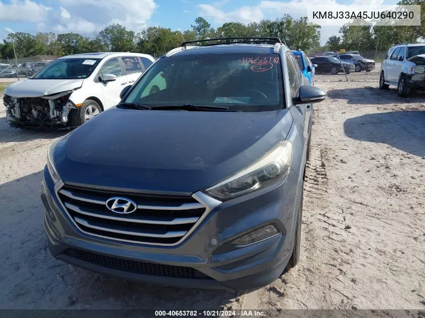 2018 Hyundai Tucson Limited/Sport And Eco/Se VIN: KM8J33A45JU640290 Lot: 40653782