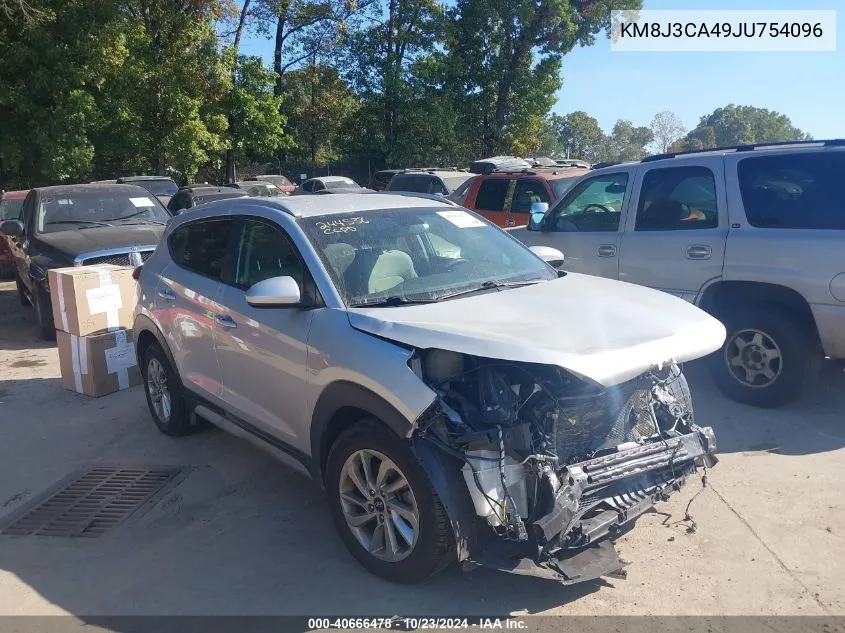 2018 Hyundai Tucson Sel VIN: KM8J3CA49JU754096 Lot: 40666478