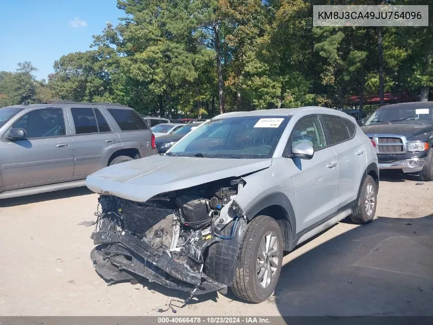 2018 Hyundai Tucson Sel VIN: KM8J3CA49JU754096 Lot: 40666478