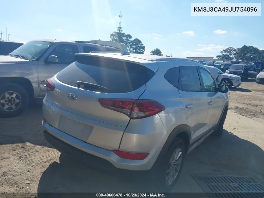 2018 Hyundai Tucson Sel VIN: KM8J3CA49JU754096 Lot: 40666478