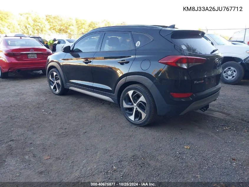 2018 Hyundai Tucson Value VIN: KM8J33A26JU767712 Lot: 40675877