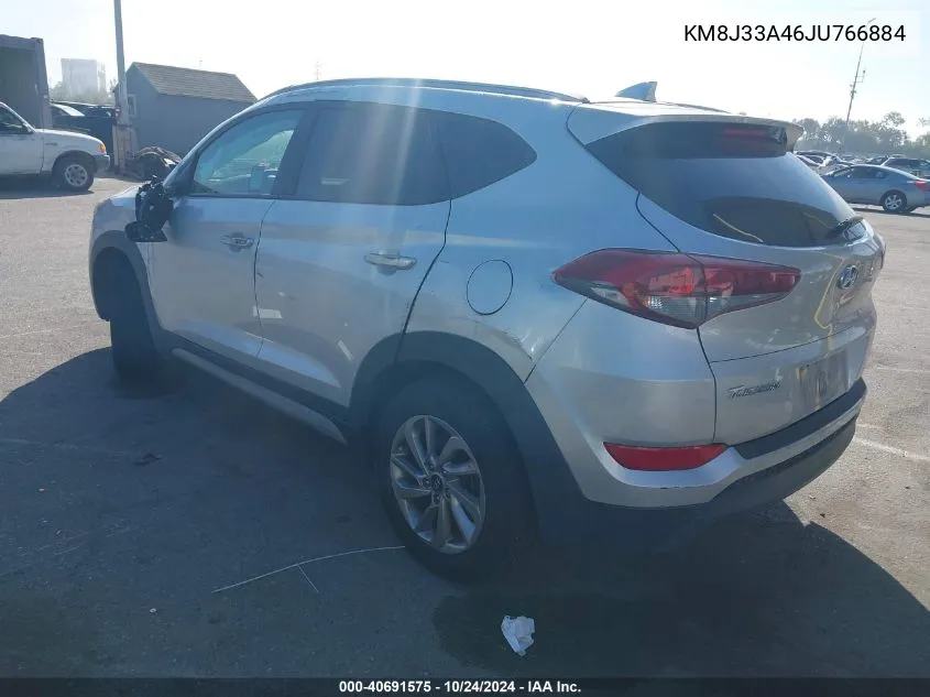 2018 Hyundai Tucson Limited/Sport And Eco/Se VIN: KM8J33A46JU766884 Lot: 40691575