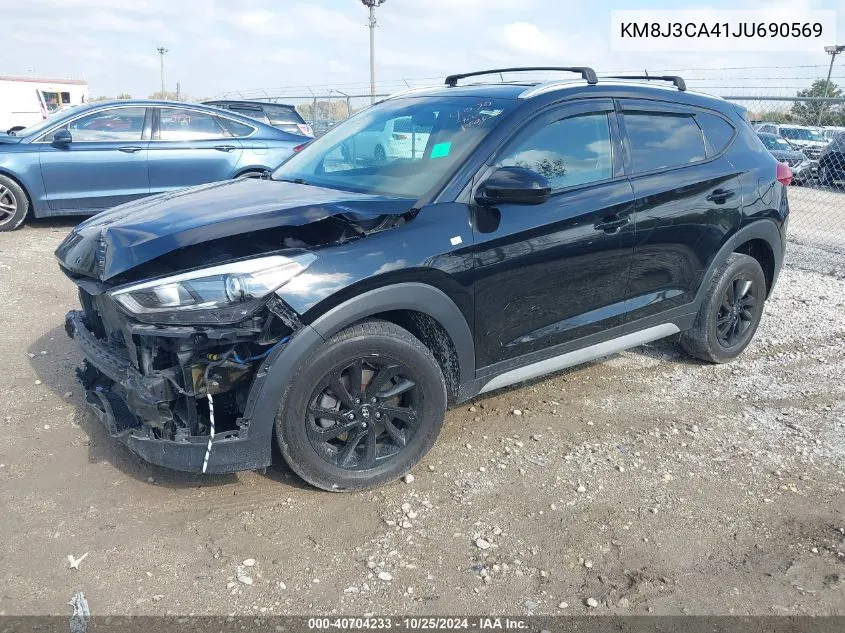 2018 Hyundai Tucson Sel VIN: KM8J3CA41JU690569 Lot: 40704233