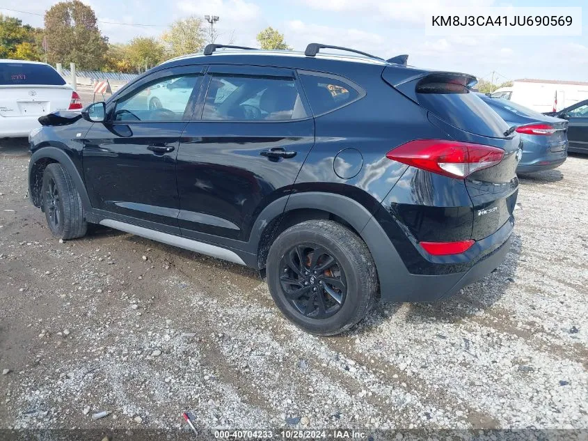 2018 Hyundai Tucson Sel VIN: KM8J3CA41JU690569 Lot: 40704233