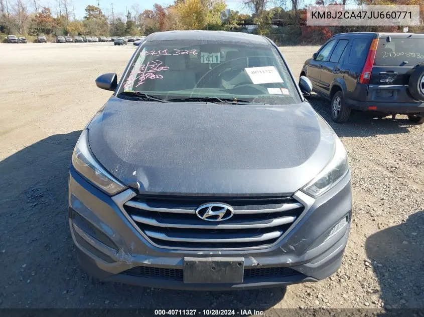 2018 Hyundai Tucson Se VIN: KM8J2CA47JU660771 Lot: 40711327