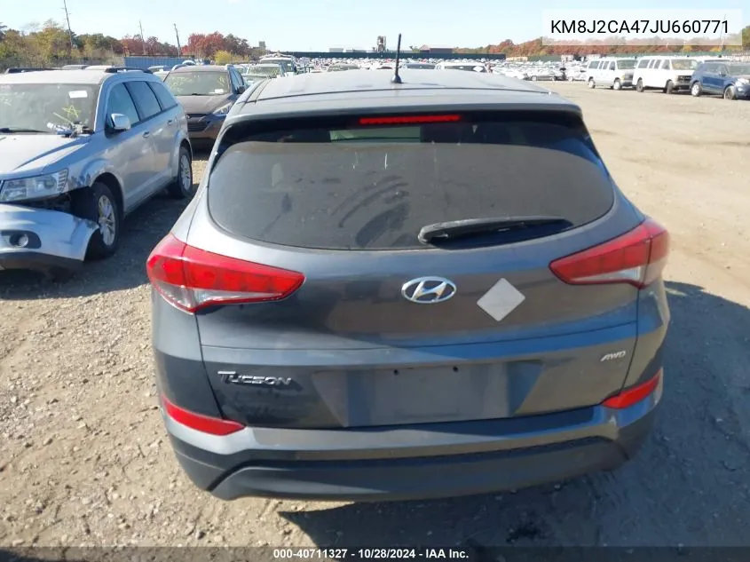 2018 Hyundai Tucson Se VIN: KM8J2CA47JU660771 Lot: 40711327