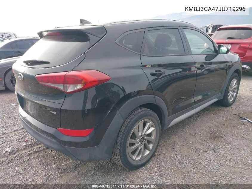 2018 Hyundai Tucson Sel VIN: KM8J3CA47JU719296 Lot: 40712311