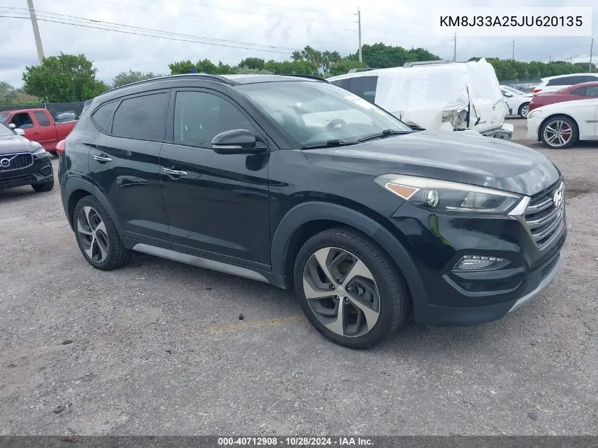 2018 Hyundai Tucson Limited VIN: KM8J33A25JU620135 Lot: 40712908