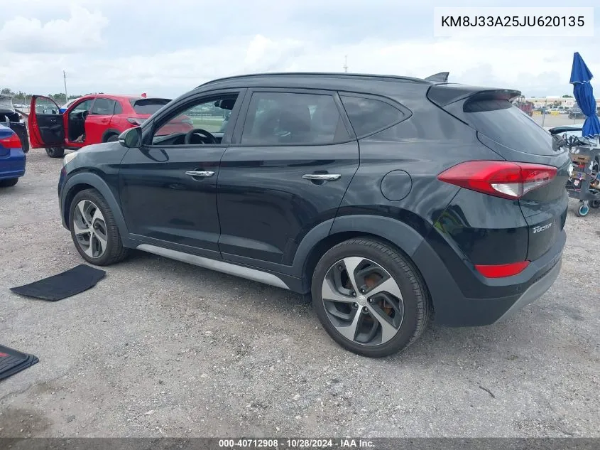 2018 Hyundai Tucson Limited VIN: KM8J33A25JU620135 Lot: 40712908