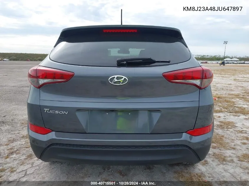 2018 Hyundai Tucson Se VIN: KM8J23A48JU647897 Lot: 40715501