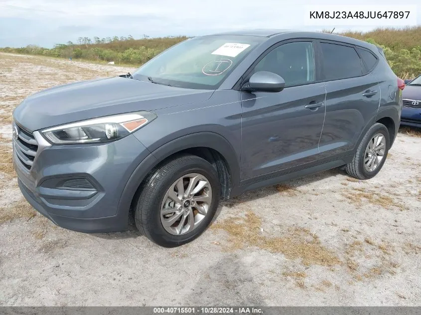 2018 Hyundai Tucson Se VIN: KM8J23A48JU647897 Lot: 40715501