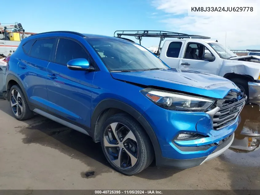 2018 Hyundai Tucson Value VIN: KM8J33A24JU629778 Lot: 40725395