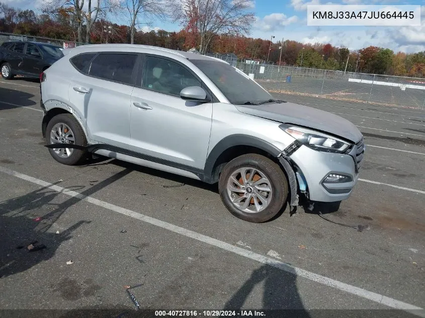 2018 Hyundai Tucson Sel VIN: KM8J33A47JU664445 Lot: 40727816