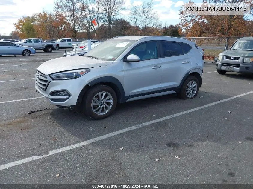 2018 Hyundai Tucson Sel VIN: KM8J33A47JU664445 Lot: 40727816