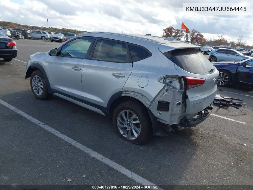 2018 Hyundai Tucson Sel VIN: KM8J33A47JU664445 Lot: 40727816