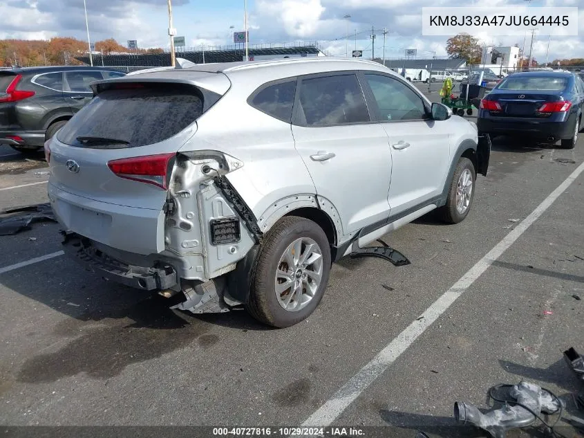 2018 Hyundai Tucson Sel VIN: KM8J33A47JU664445 Lot: 40727816