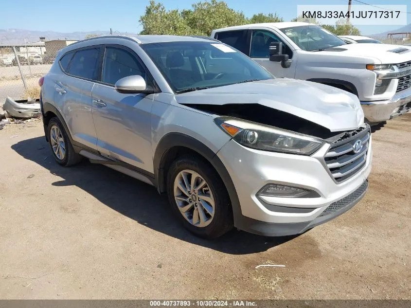 2018 Hyundai Tucson Sel Plus VIN: KM8J33A41JU717317 Lot: 40737893