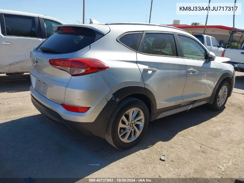 2018 Hyundai Tucson Sel Plus VIN: KM8J33A41JU717317 Lot: 40737893