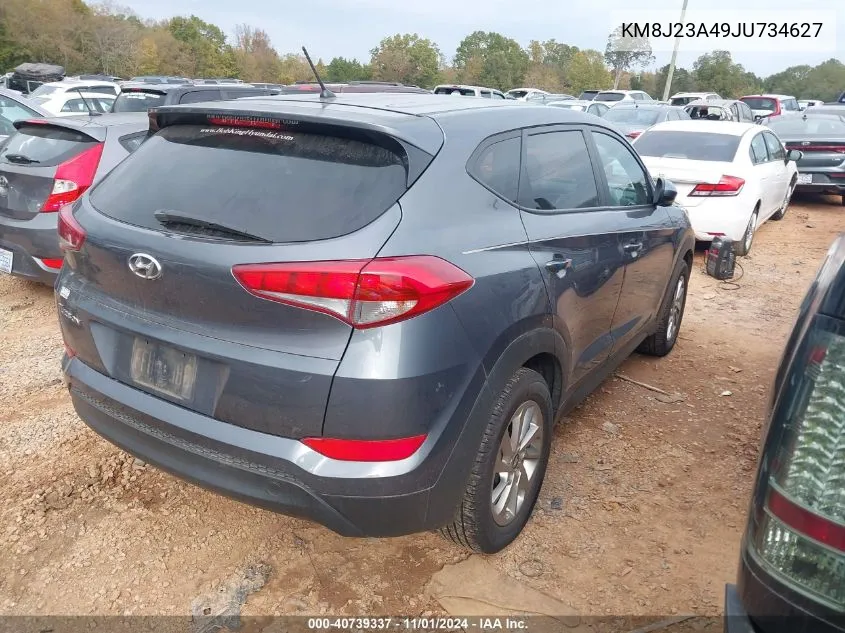 2018 Hyundai Tucson Se VIN: KM8J23A49JU734627 Lot: 40739337