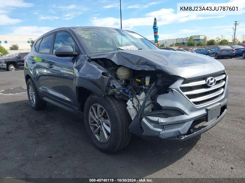 2018 Hyundai Tucson Se VIN: KM8J23A43JU787601 Lot: 40740119