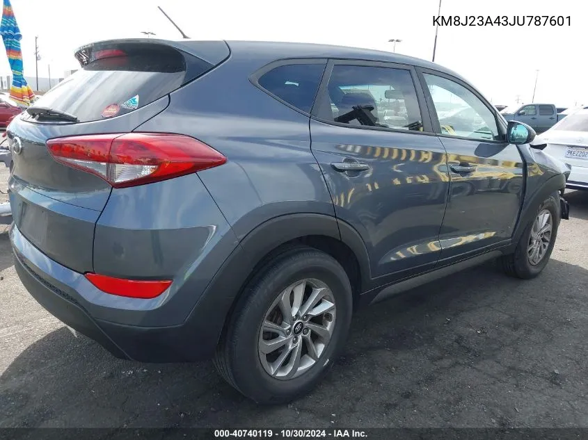 2018 Hyundai Tucson Se VIN: KM8J23A43JU787601 Lot: 40740119