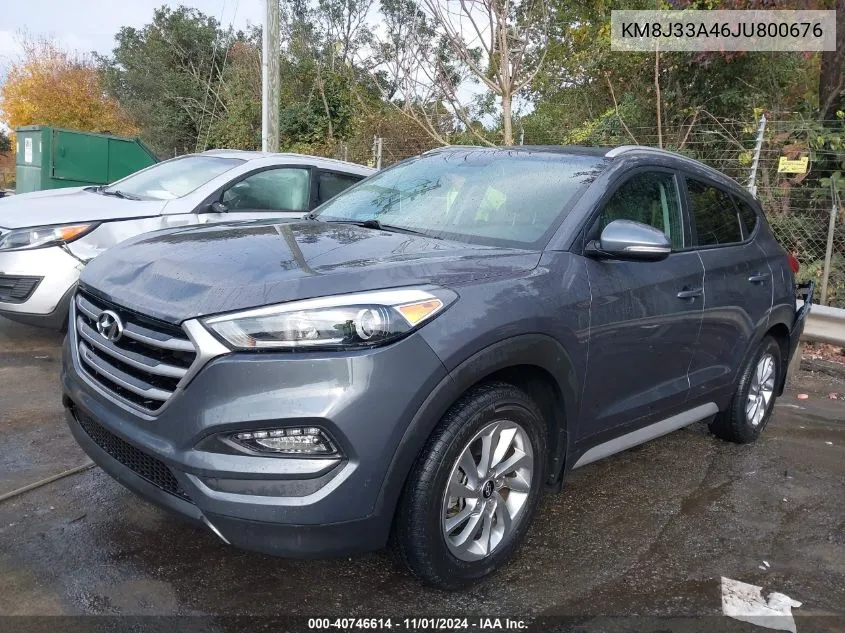 2018 Hyundai Tucson Sel Plus VIN: KM8J33A46JU800676 Lot: 40746614