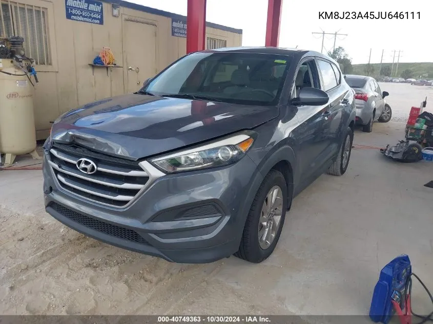 KM8J23A45JU646111 2018 Hyundai Tucson Se