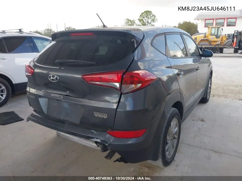 KM8J23A45JU646111 2018 Hyundai Tucson Se