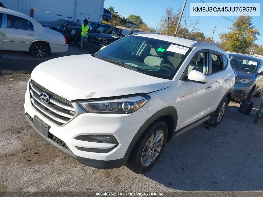 2018 Hyundai Tucson Sel VIN: KM8J3CA45JU769579 Lot: 40752514