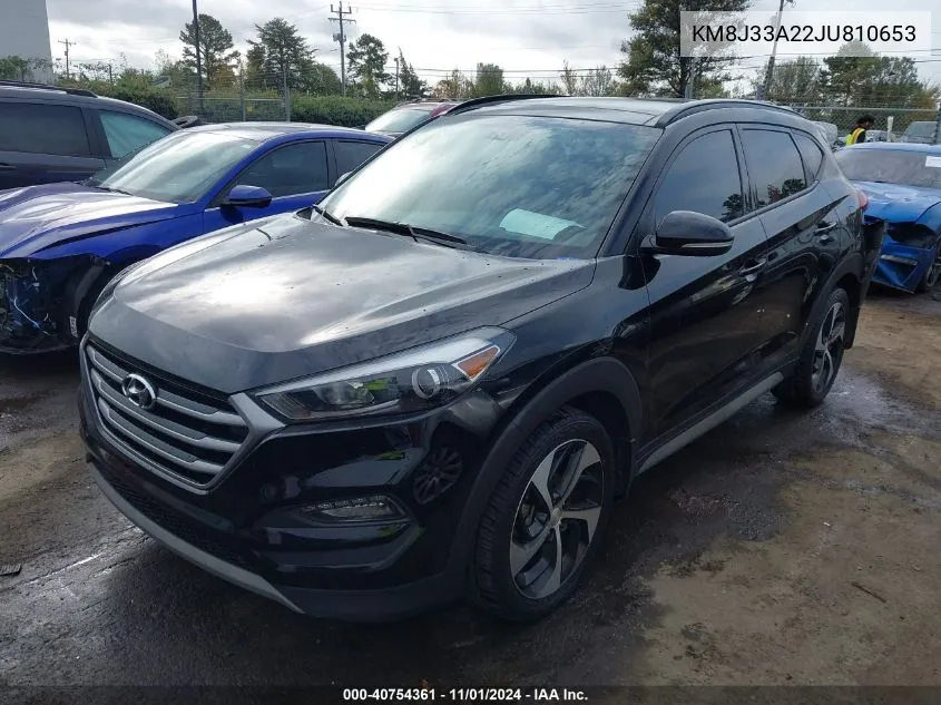 2018 Hyundai Tucson Value VIN: KM8J33A22JU810653 Lot: 40754361