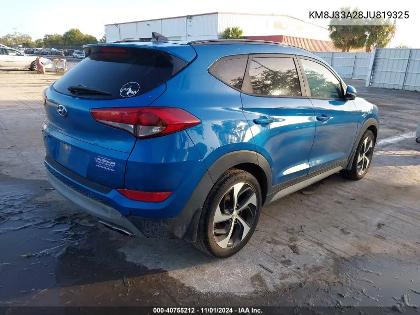 2018 Hyundai Tucson Value VIN: KM8J33A28JU819325 Lot: 40755212