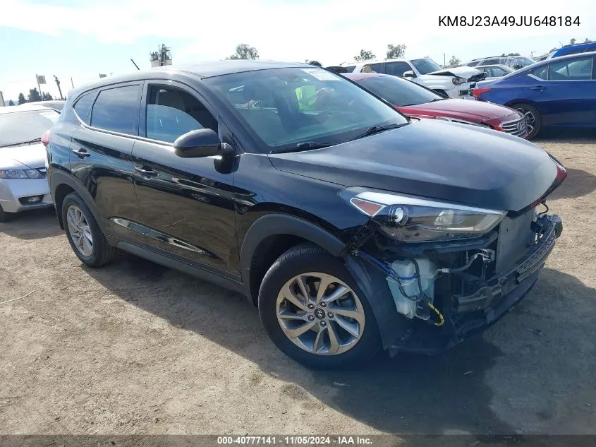 2018 Hyundai Tucson Se VIN: KM8J23A49JU648184 Lot: 40777141