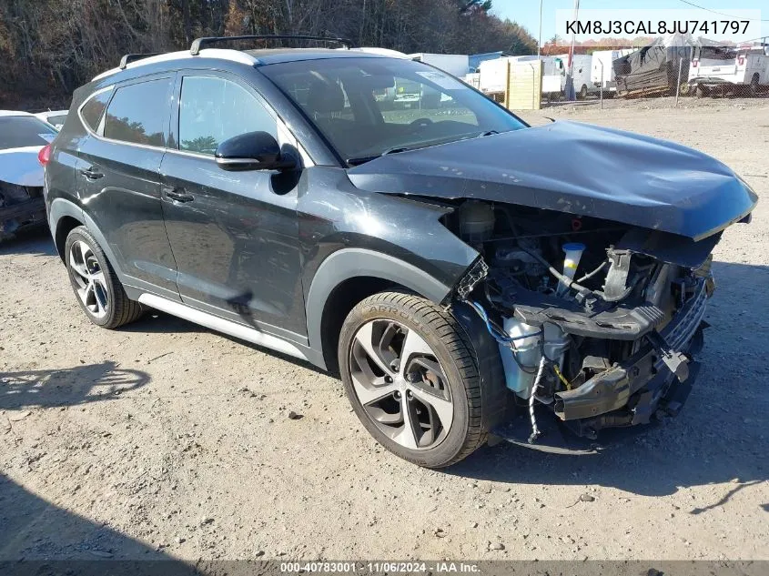 2018 Hyundai Tucson Sport VIN: KM8J3CAL8JU741797 Lot: 40783001