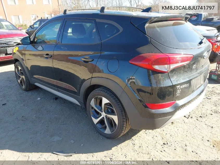 2018 Hyundai Tucson Sport VIN: KM8J3CAL8JU741797 Lot: 40783001