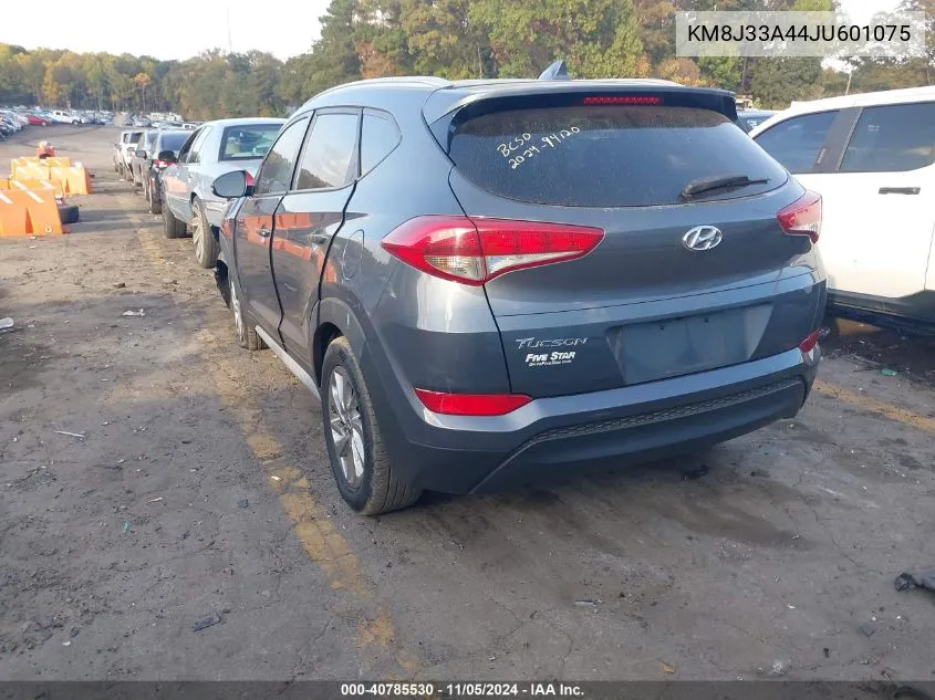 2018 Hyundai Tucson Sel Plus VIN: KM8J33A44JU601075 Lot: 40785530