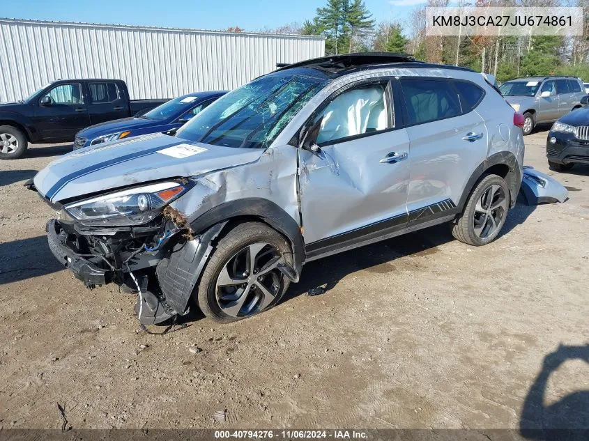 2018 Hyundai Tucson Value VIN: KM8J3CA27JU674861 Lot: 40794276